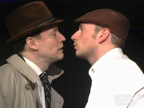 John Murray and Brandon Scott Jones in Death Wears Stilettos